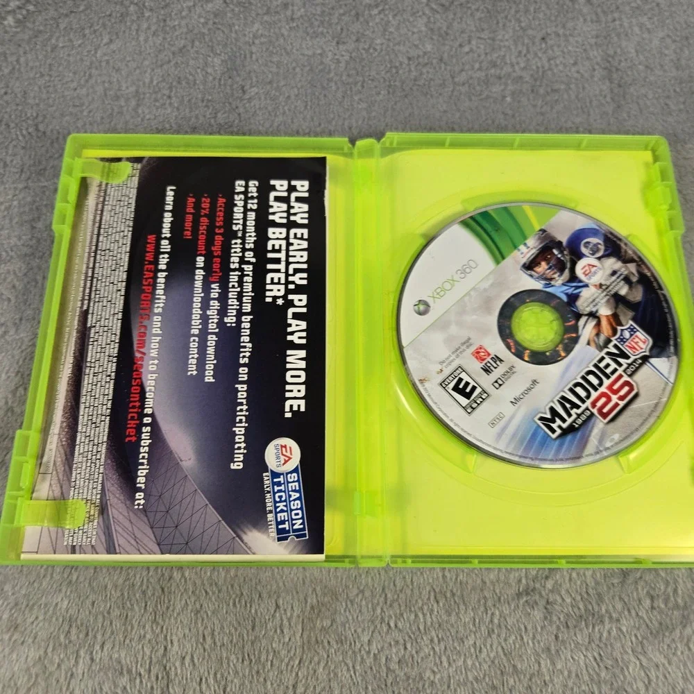 Madden NFL 25 Xbox 360 EA Sports Football Game 2013 Kinect Compatible Works